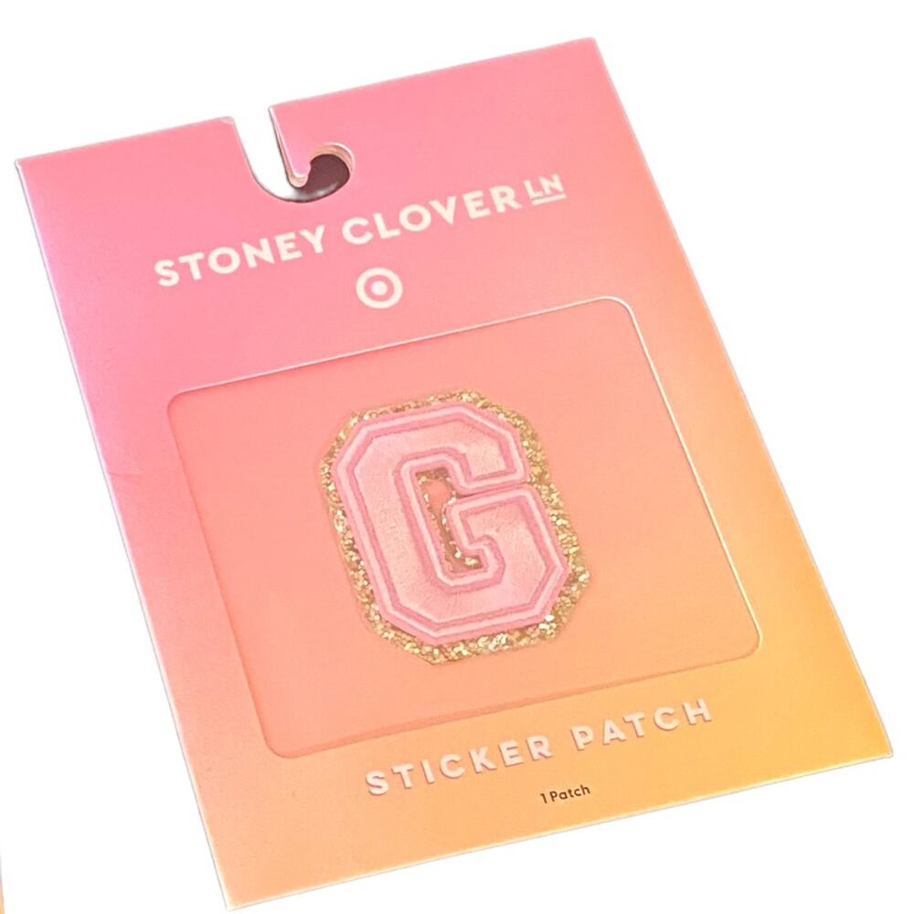 Stoney Clover Lane x Target Pink Sequin Letter G Sticker Patch